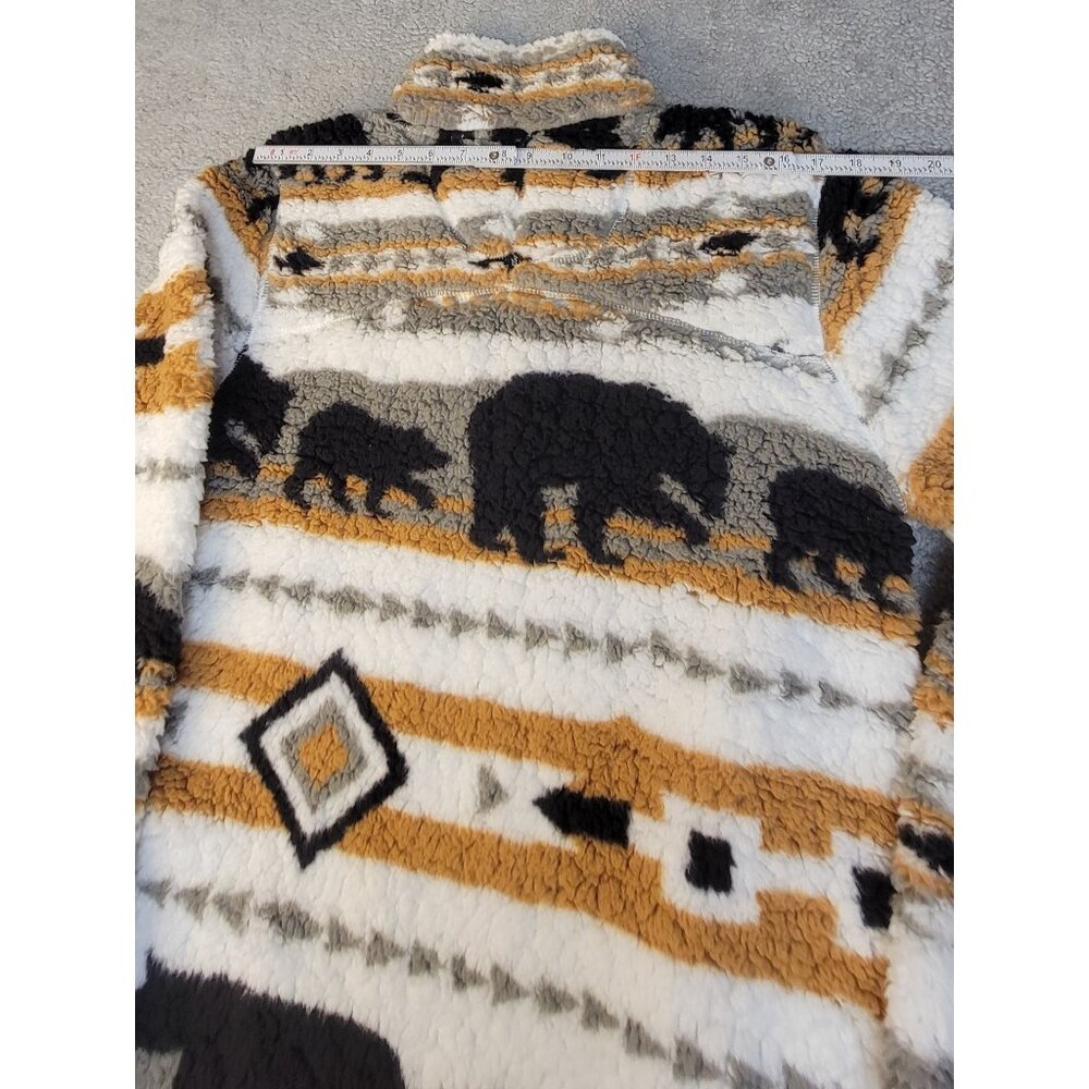 Cabin Fever by Ramatex Sherpa Pullover Bear Sweater - Picture 13 of 15